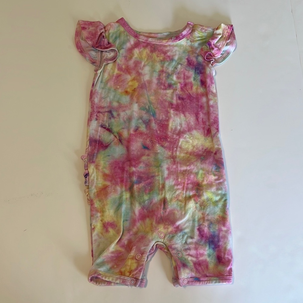 Posh Peanut Joplin Shortie Ruffle Romper - 9-12 months